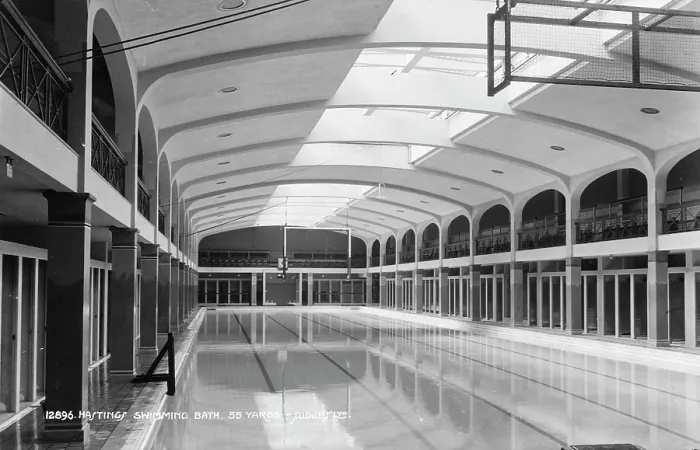 Framed Print : Hastings Swimming Bath Framed Print : Hastings Swimming Bath