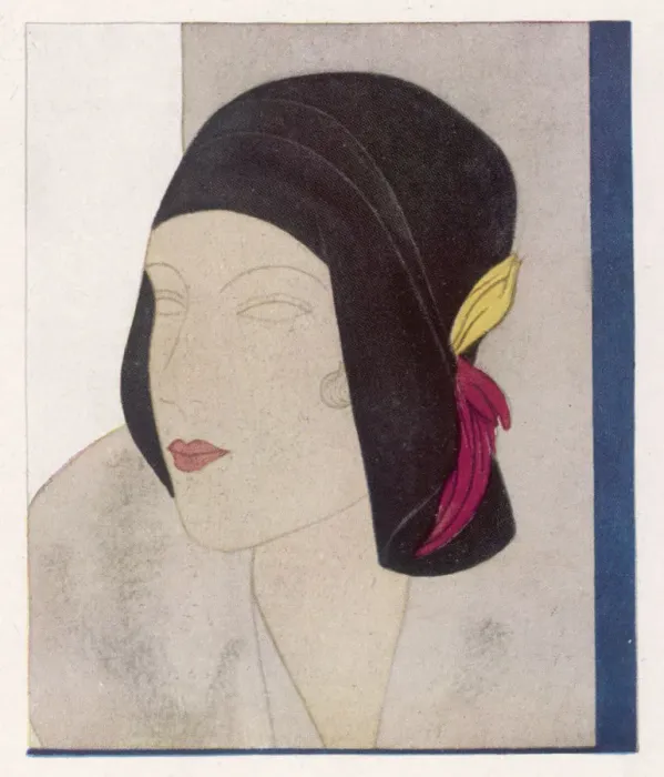 Framed Print : Hat with Feathers 1930 Framed Print : Hat with Feathers 1930