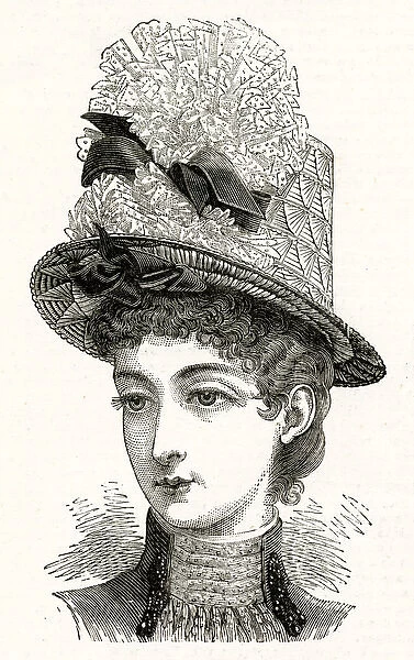 Hat for the seaside 1886