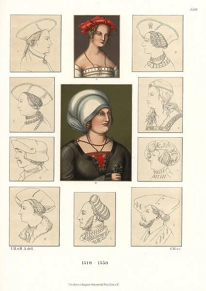 Hats and bonnets of the early 16th century