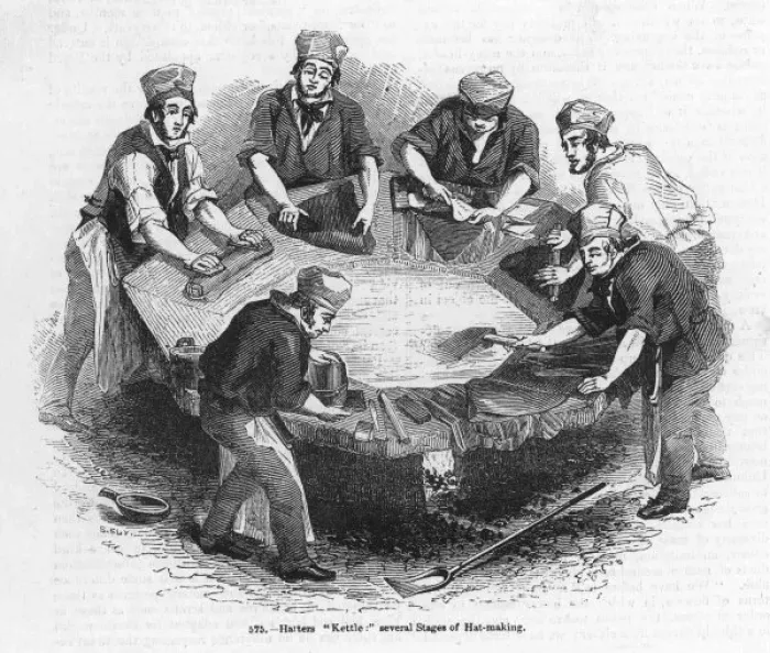 Framed Print : Hatters at Work Framed Print : Hatters at Work