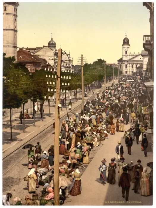 Framed Print : The Hauptstrazze and market, Debreczin (i. e. Debrecen), Hun Framed Print : The Hauptstrazze and market, Debreczin (i. e. Debrecen), Hun
