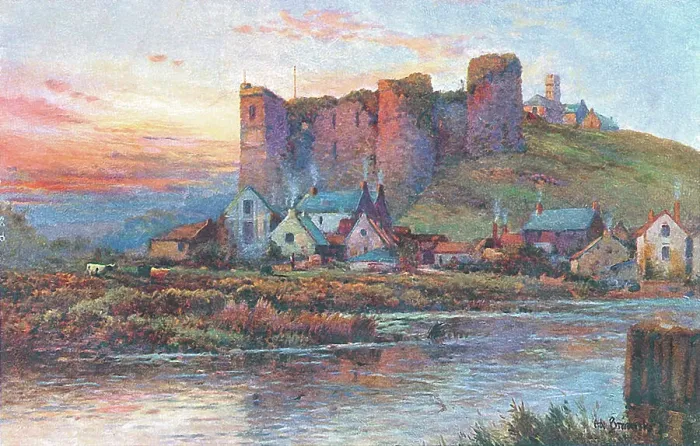 Framed Print : Haverfordwest Castle Framed Print : Haverfordwest Castle