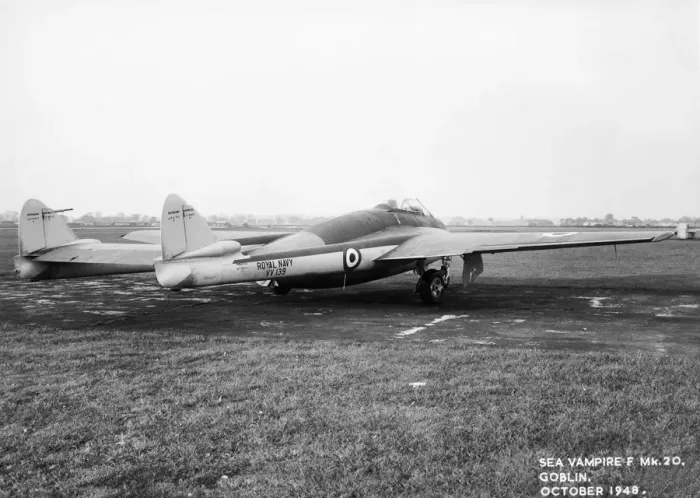Framed Print : de Havilland DH-115 Sea Vampire F-20 Framed Print : de Havilland DH-115 Sea Vampire F-20