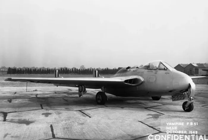 Framed Print : de Havilland DH-115 Vampire FB-51 Framed Print : de Havilland DH-115 Vampire FB-51