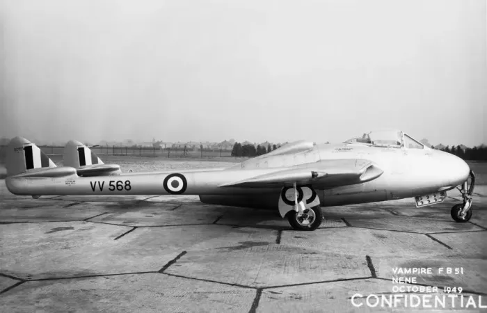 Framed Print : de Havilland DH-115 Vampire FB-51 Framed Print : de Havilland DH-115 Vampire FB-51
