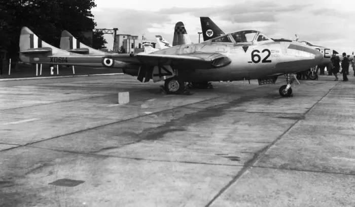 Framed Print : de Havilland DH-115 Vampire T-11 Framed Print : de Havilland DH-115 Vampire T-11
