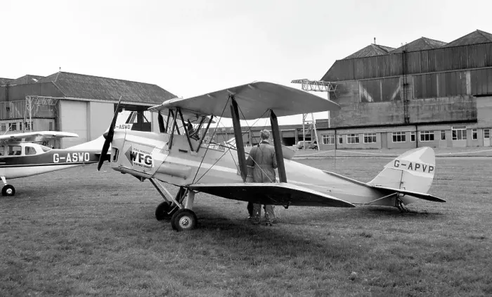 Framed Print : de Havilland DH. 82A Tiger Moth G-APVP Framed Print : de Havilland DH. 82A Tiger Moth G-APVP
