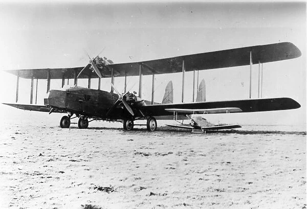 de Havilland DH72 with the little Gloster Gannet