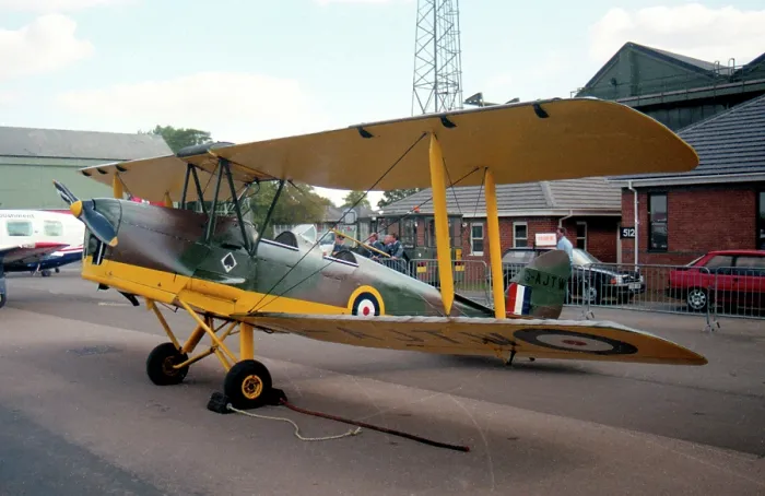 Framed Print : de Havilland DH.82A Tiger Moth G-AJTW - N6965 Framed Print : de Havilland DH.82A Tiger Moth G-AJTW - N6965