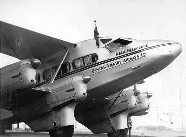 de Havilland DH86 VH-USF RMA Melbourne of Qantas