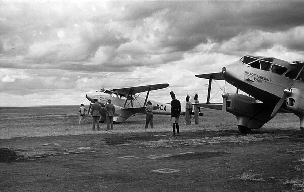 Two de Havilland DH89 Dragon Rapides