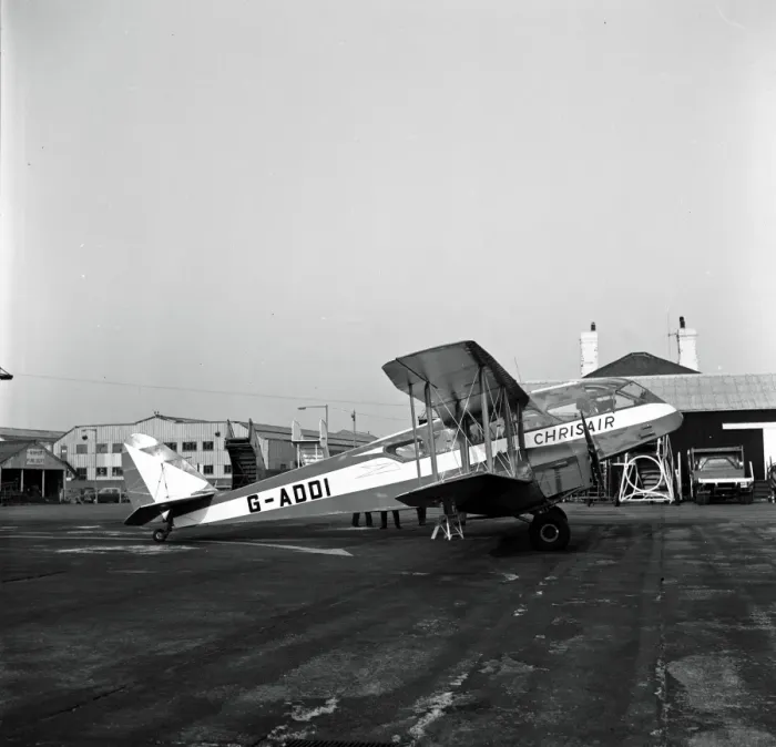 Framed Print : De Havilland Dragon G-ADDI Chrisair Luton Airport 1963 Framed Print : De Havilland Dragon G-ADDI Chrisair Luton Airport 1963