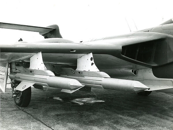 Two de Havilland Firestreak air-to-air missiles under th?