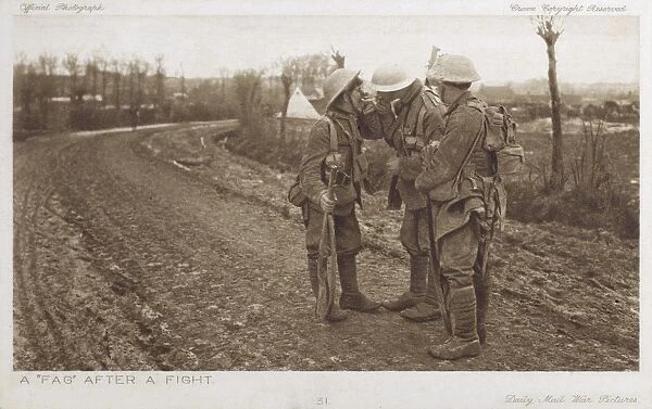 Having a smoke after a fight - WWI