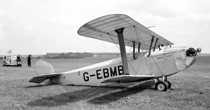 Framed Print : Hawker Cygnet G-EBMB Framed Print : Hawker Cygnet G-EBMB