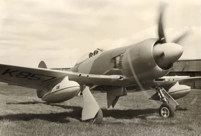 Framed Print : Hawker Fury at Langley, 11 May 1949 Framed Print : Hawker Fury at Langley, 11 May 1949