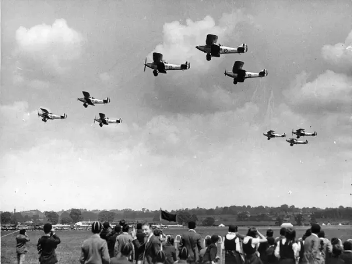 Framed Print : Hawker Hart formation practice for a Hendon display Framed Print : Hawker Hart formation practice for a Hendon display