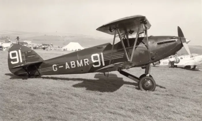 Framed Print : Hawker Hart II, G-ABMR, in post-war racing colours Framed Print : Hawker Hart II, G-ABMR, in post-war racing colours