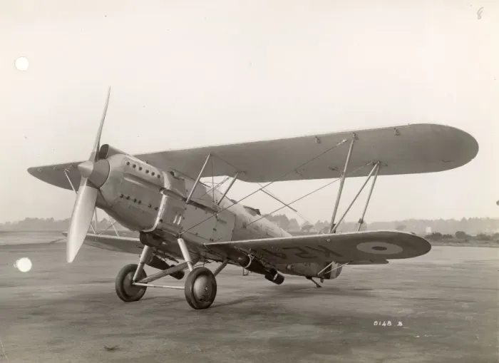 Framed Print : Hawker Hart, K2434, powered by a Napier Dagger engine