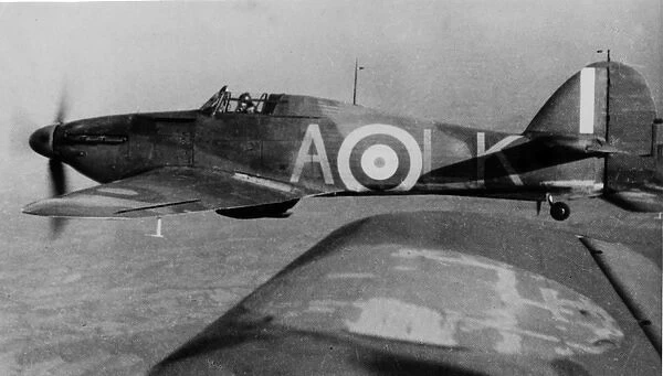 Hawker Hurricane 1A, flying, No87 Squadron RAF in Franc