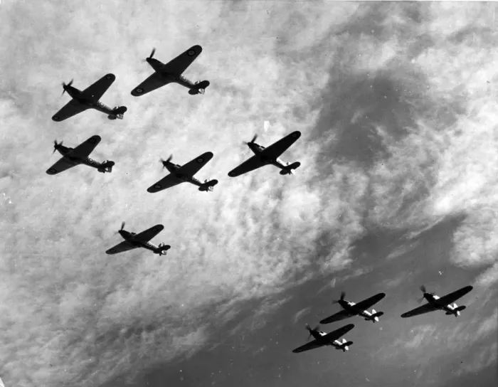 Framed Print : Hawker Hurricanes in formation Framed Print : Hawker Hurricanes in formation