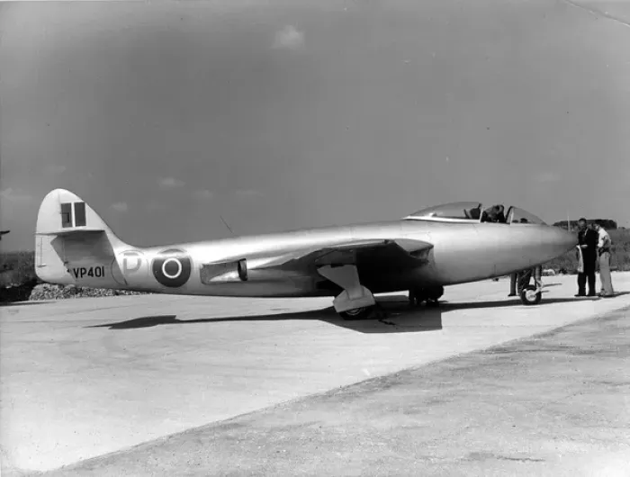 Framed Print : Hawker P1040 VP401 research aircraft Framed Print : Hawker P1040 VP401 research aircraft