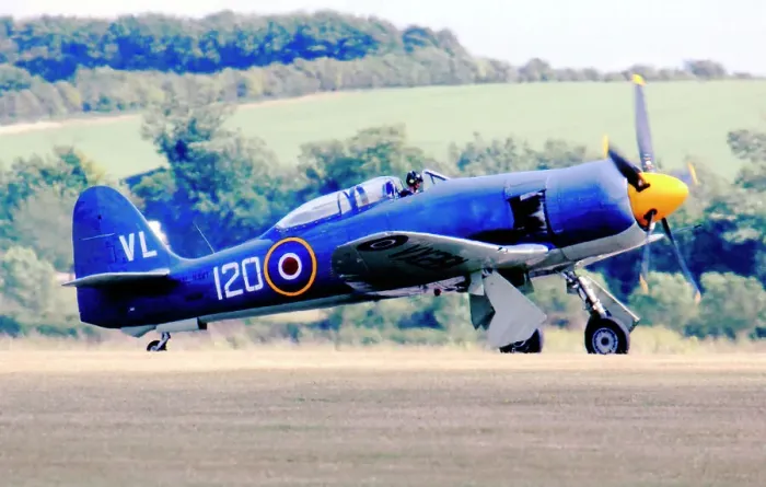 Framed Print : Hawker Sea Fury T. 20 G-RNHF - VX281 Framed Print : Hawker Sea Fury T. 20 G-RNHF - VX281