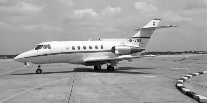 Framed Print : Hawker Siddeley 125-600B HB-VDS Framed Print : Hawker Siddeley 125-600B HB-VDS