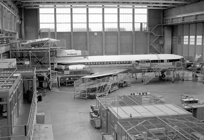 Framed Print : Hawker Siddeley HS. 121 Trident 1C G-ARPF Framed Print : Hawker Siddeley HS. 121 Trident 1C G-ARPF
