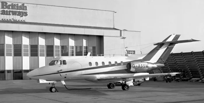 Framed Print : Hawker Siddeley HS-125-1 - 522 G-ASSM Framed Print : Hawker Siddeley HS-125-1 - 522 G-ASSM