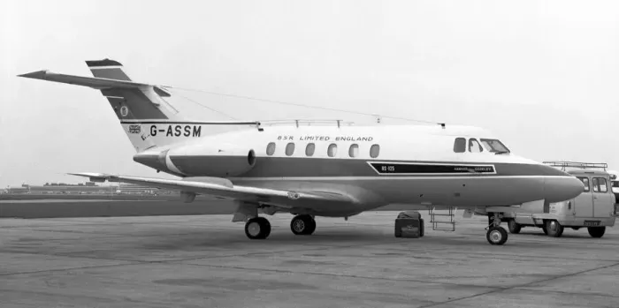 Framed Print : Hawker Siddeley HS-125-1-522 G-ASSM Framed Print : Hawker Siddeley HS-125-1-522 G-ASSM