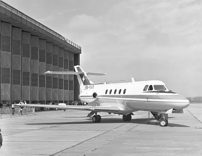 Framed Print : Hawker Siddeley HS. 125-3B HB-VAY Framed Print : Hawker Siddeley HS. 125-3B HB-VAY