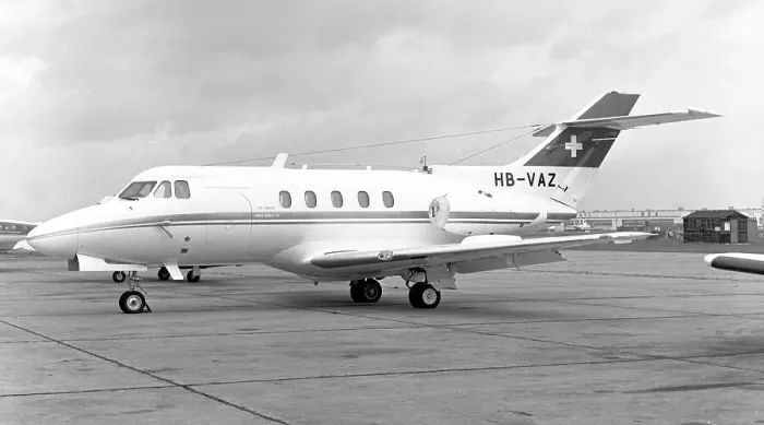 Framed Print : Hawker Siddeley HS. 125-3B HB-VAZ Sky Panther Framed Print : Hawker Siddeley HS. 125-3B HB-VAZ Sky Panther