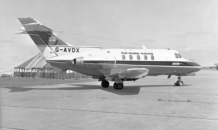 Framed Print : Hawker Siddeley HS. 125-3B / RA G-AVDX Framed Print : Hawker Siddeley HS. 125-3B / RA G-AVDX