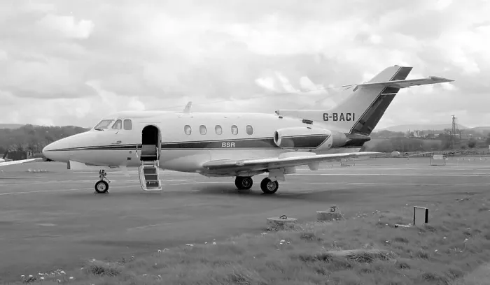 Framed Print : Hawker Siddeley HS-125-400A G-BACI Framed Print : Hawker Siddeley HS-125-400A G-BACI
