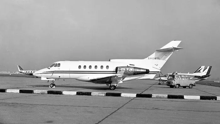 Framed Print : Hawker Siddeley HS. 125-600B G-BCJU Framed Print : Hawker Siddeley HS. 125-600B G-BCJU