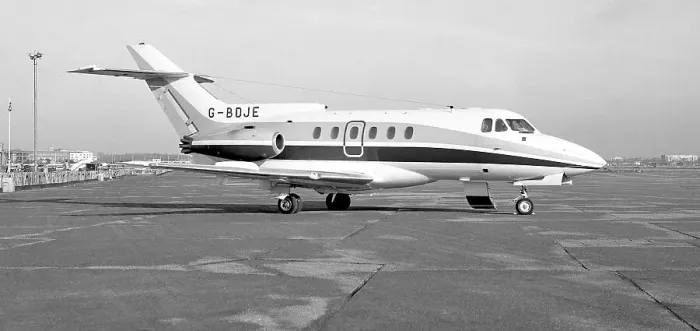 Framed Print : Hawker Siddeley HS. 125-600B G-BDJE Framed Print : Hawker Siddeley HS. 125-600B G-BDJE