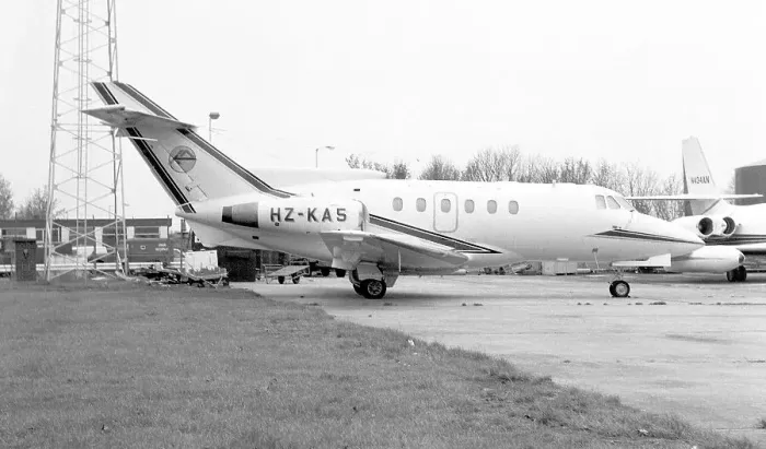 Framed Print : Hawker Siddeley HS. 125-600B HZ-KA5 Framed Print : Hawker Siddeley HS. 125-600B HZ-KA5