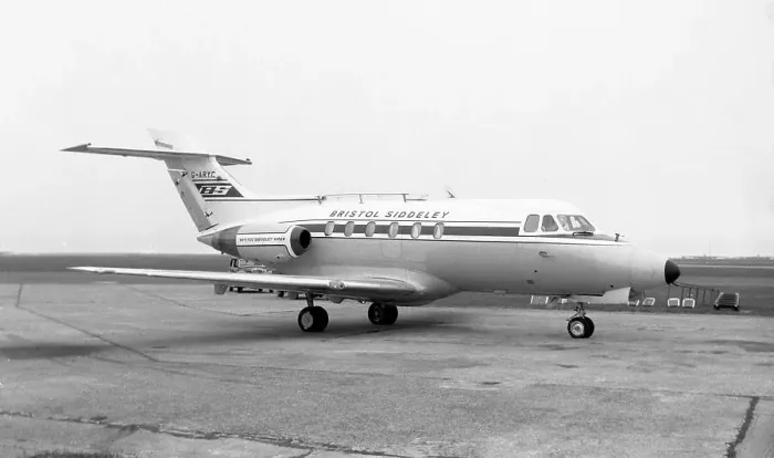 Framed Print : Hawker Siddeley HS. 125 Series 1 G-ARYC Framed Print : Hawker Siddeley HS. 125 Series 1 G-ARYC