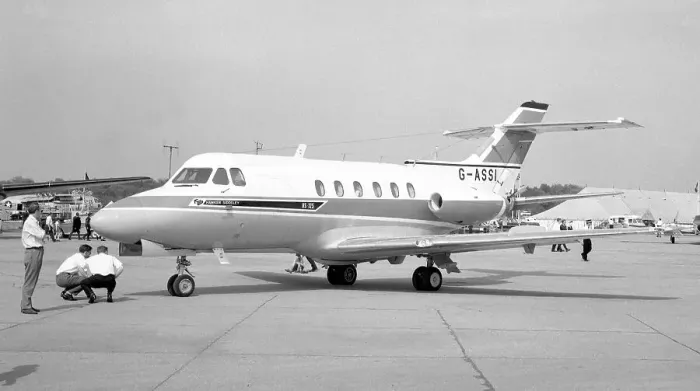 Framed Print : Hawker Siddeley HS. 125 Series 1 G-ASSI Framed Print : Hawker Siddeley HS. 125 Series 1 G-ASSI