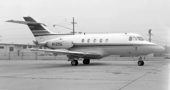 Framed Print : Hawker Siddeley HS. 125 Series 1A N125G Framed Print : Hawker Siddeley HS. 125 Series 1A N125G