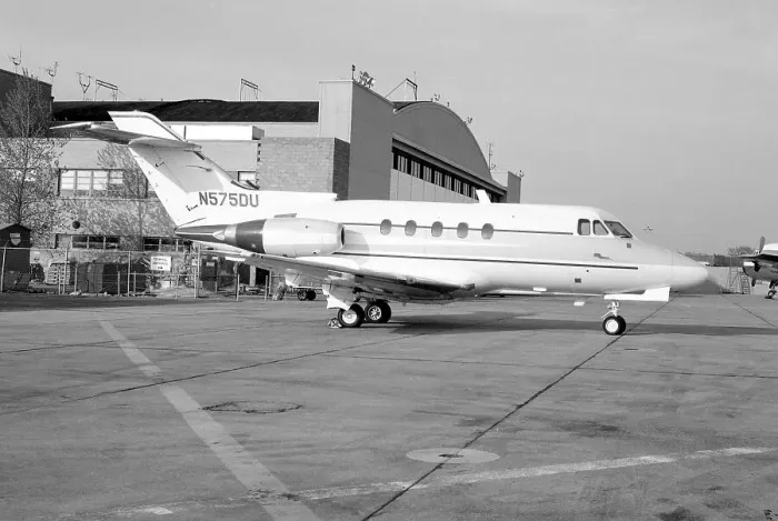 Framed Print : Hawker Siddeley HS. 125 Series 1A N575DU Framed Print : Hawker Siddeley HS. 125 Series 1A N575DU