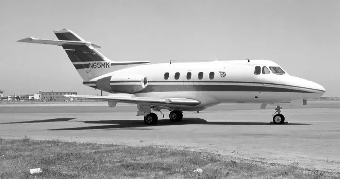 Framed Print : Hawker Siddeley HS. 125 Series 1A N65MK Framed Print : Hawker Siddeley HS. 125 Series 1A N65MK