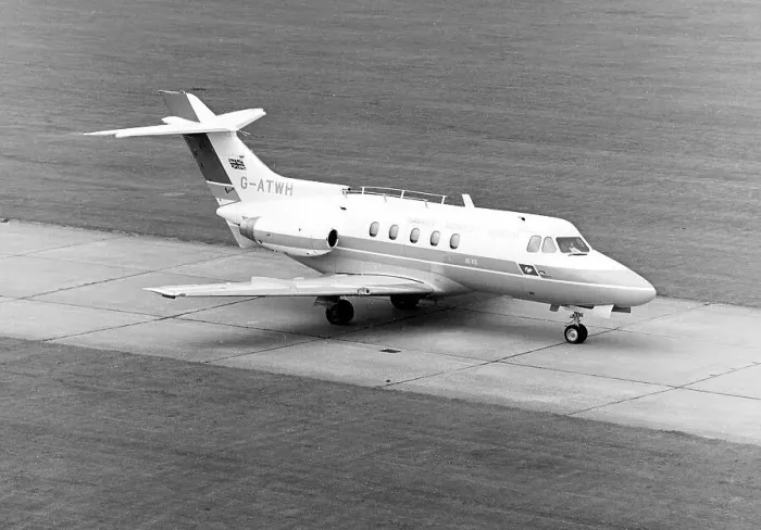Framed Print : Hawker Siddeley HS. 125 Series 1BR / 522 G-ATWH Framed Print : Hawker Siddeley HS. 125 Series 1BR / 522 G-ATWH