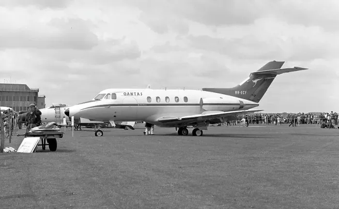 Framed Print : Hawker Siddeley HS. 125 series 3 VH-ECF Framed Print : Hawker Siddeley HS. 125 series 3 VH-ECF