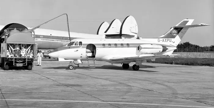 Framed Print : Hawker Siddeley HS. 125 series F3B-RA G-AXPU Framed Print : Hawker Siddeley HS. 125 series F3B-RA G-AXPU