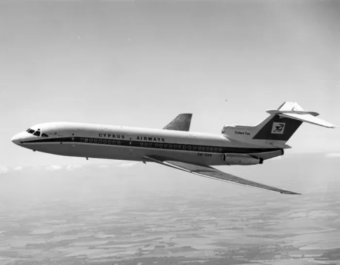 Framed Print : Hawker Siddeley HS121 Trident 2E 5B-Da - Cyprus Airways Framed Print : Hawker Siddeley HS121 Trident 2E 5B-Da - Cyprus Airways