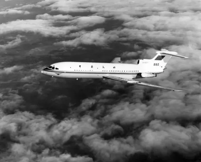 Framed Print : Hawker Siddeley HS121 Trident 2E under test Framed Print : Hawker Siddeley HS121 Trident 2E under test