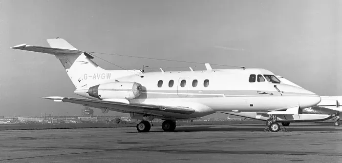 Framed Print : Hawker Siddeley HS.125-3B G-AVGW Framed Print : Hawker Siddeley HS.125-3B G-AVGW